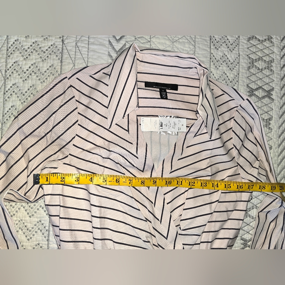 White House Black Market Striped Long Sleeve Dress Sz 6 - Picture 3 of 7